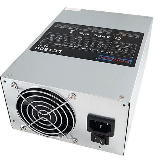 LC-Power LC1800 V2.31 Mining Edition 1800W PC-Netzteil - Silber