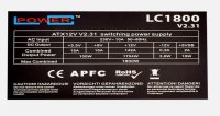 LC-Power LC1800 V2.31 Mining Edition 1800W PC-Netzteil - Silber