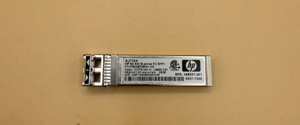 AJ716A HP 8G SW B-series FC SFP+ FTLF8528P2BNV-H2 Transceiver